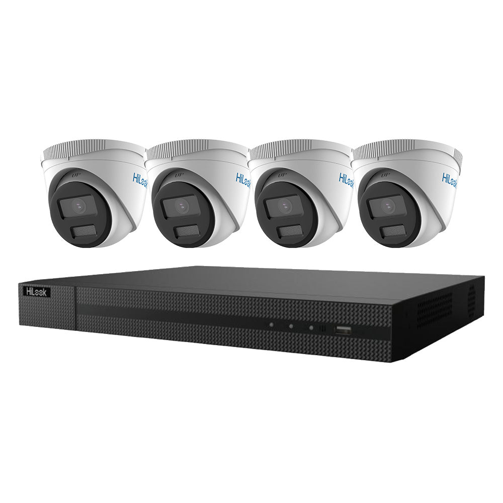 HiLook IK-4284TH-MH/PH/P 8 通道 4MP ColorVu Lite PoE NVR 套件