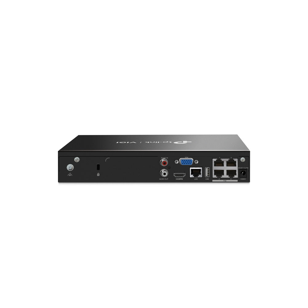 TP-Link VIGI NVR1004H-4P 4-Kanalo 16MP PoE+ NVR (Neniu HDD)