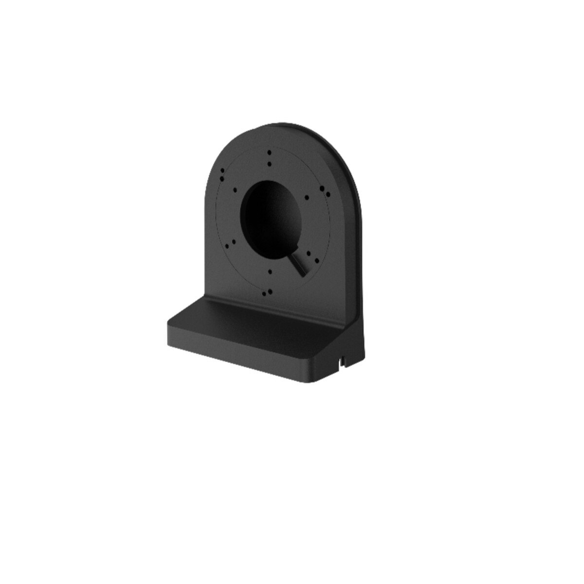 L wall mount bracket for fixed lens turret or dome ¨C Black (ACC-BRK-W-S13B)