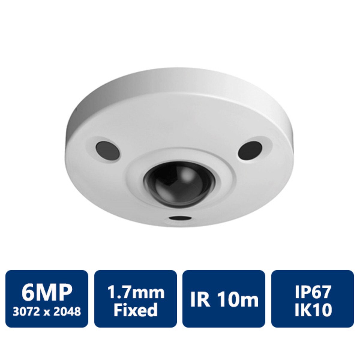 6MP Panoramic Network IR Fisheye Camera, 1.7mm Fixed Lens(CAM-IP9086-S2)