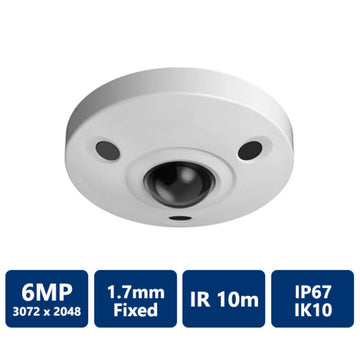 6MP Panoramic Network IR Fisheye Camera, 1.7mm Fixed Lens(CAM-IP9086-S2)