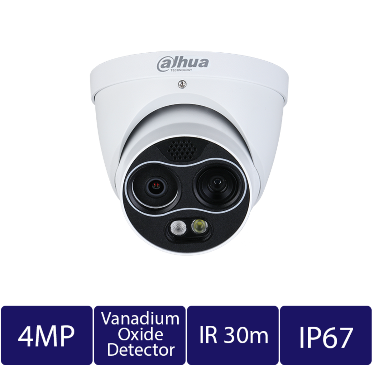 Thermal Network Mini Hybrid Eyeball Camera (CAM-TPC9124-B3F4)