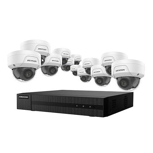 Hikvision EKI-K164D412 Value Express 13-Piece Kit, (1) ERI-K216-P16 16-Channel NVR, (12) ECI-D24F2 4MP Cameras