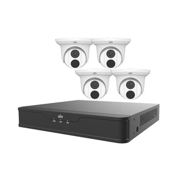 UNV EK-S31P4T44T1-V2 4CH PoE NVR with 1TB HDD and 4x4MP IR Turret Cameras Kit
