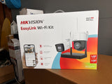 Hikvision 4MP H.265 One bullet + One PTDome WiFi NVS Kit (NKS424W03H)