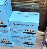 Guarding Vision IP-KIT4642-BR 4 Channel 8MP NVR with 2TB HDD and 4pcs Active Deterrence 6MP Smart Hybrid Light Fixed Turret Camera Kit