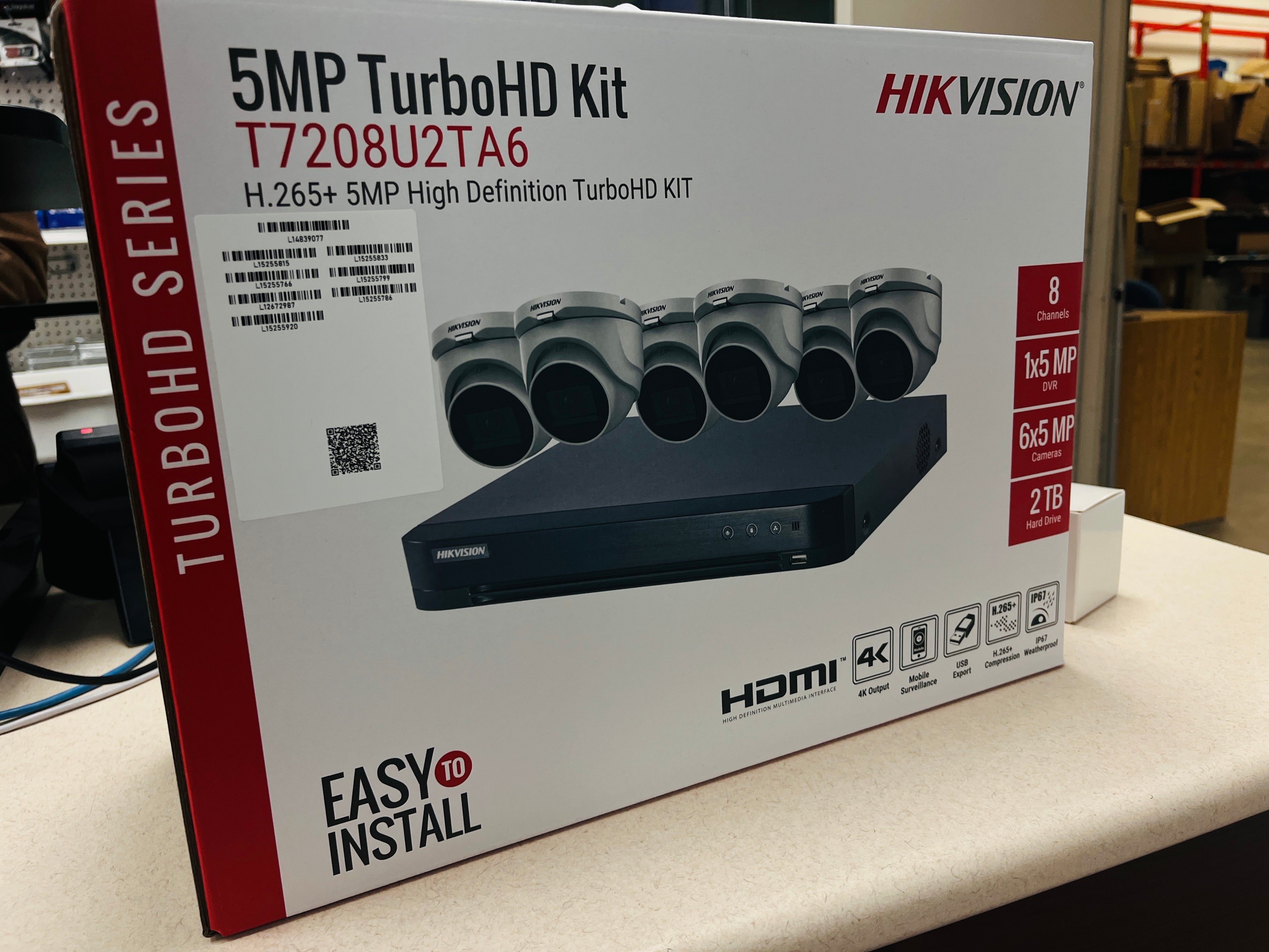 Hikvision 5MP 8CH TurboHD Kits (T7208U2TA6)