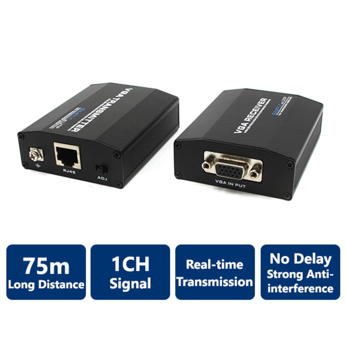 VGA Extender, up to 75m long distance(ACC-EXT-710)