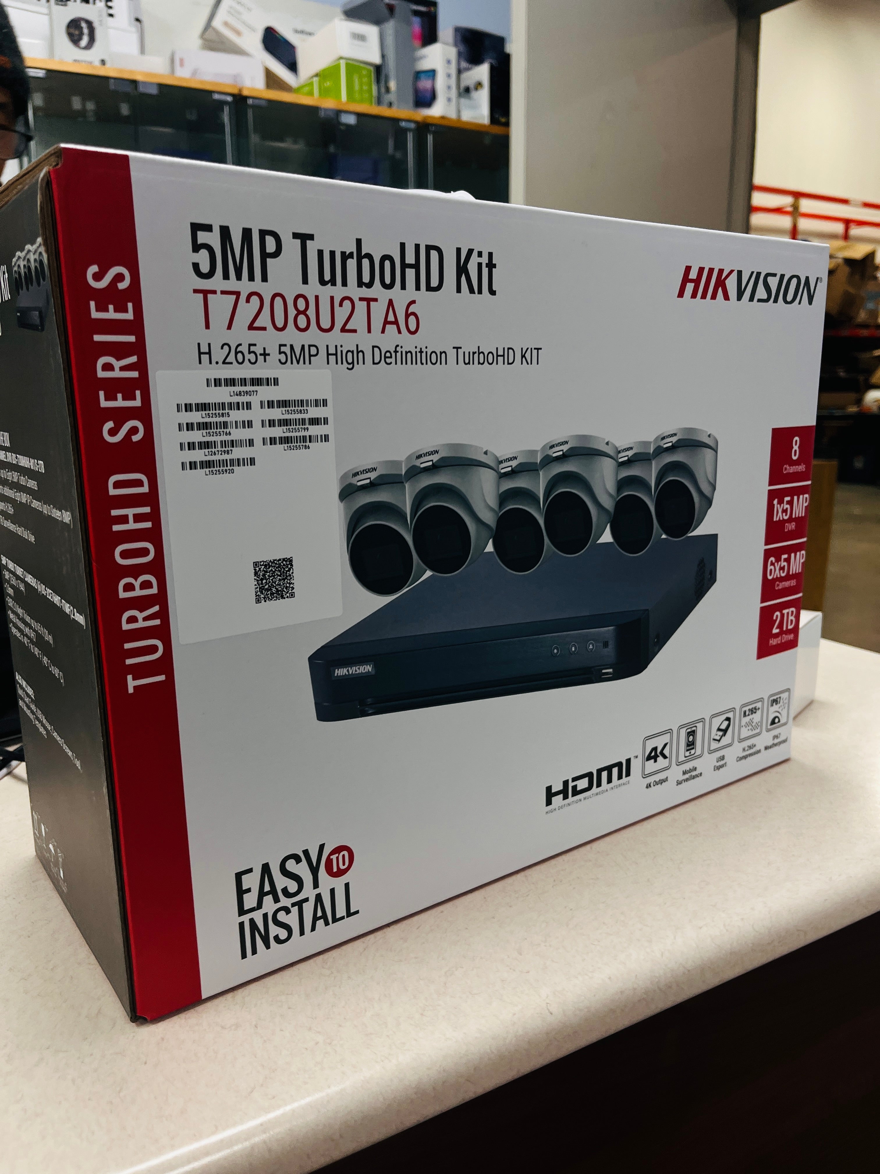 Hikvision 5MP 8CH TurboHD Kits (T7208U2TA6)