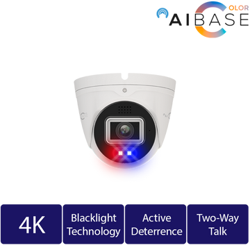 4K AI Black Light Active Deterrence IP Turret (CAM-IP3178-PV-28-AI)