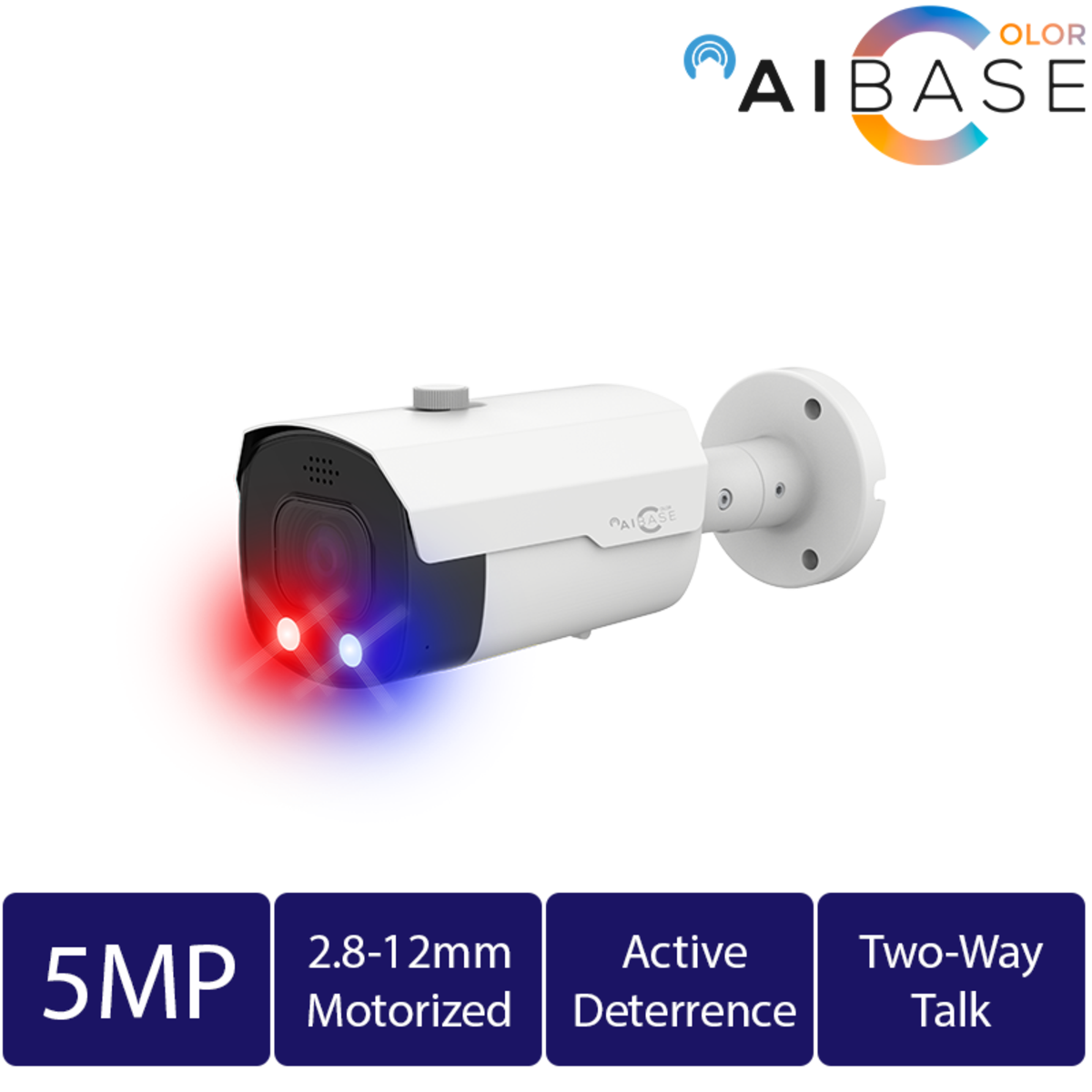 5MP AI Active Deterrence Motorized Lens IP Bullet Camera