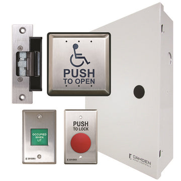 Camden CX-WC11ASM-PSFE Basic Restroom Kit, Surface, Power Supply, Strike, Bilingual