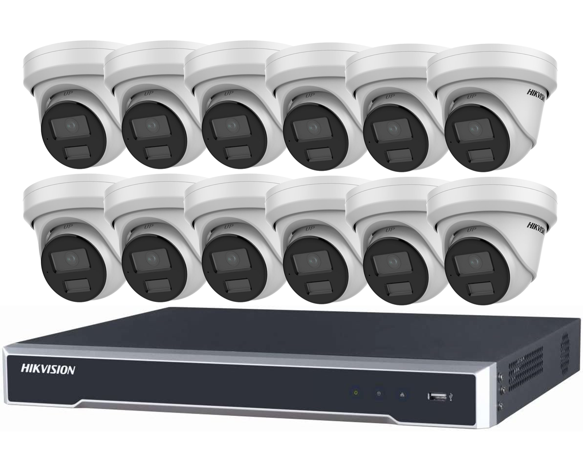 4MP 16-kanala Inteligenta Hibrida Lumo Tureta PoE-Pako (EKI-K164T412L)